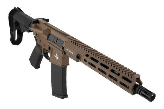 TRIARC Systems TSR-15S AR-15 5.56 Pistol in Peanut Butter has an SBA3 Brace